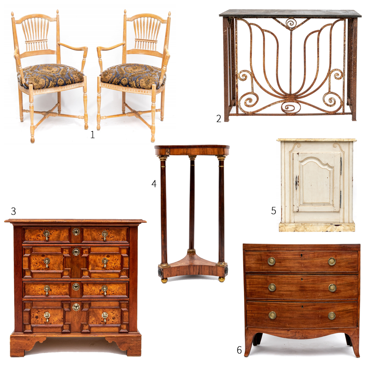 Antique & vintage furniture from the estate of William Billie Durham